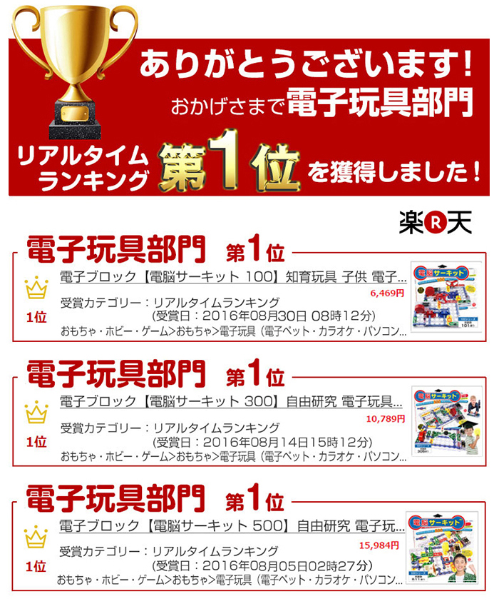 ランキング受賞歴